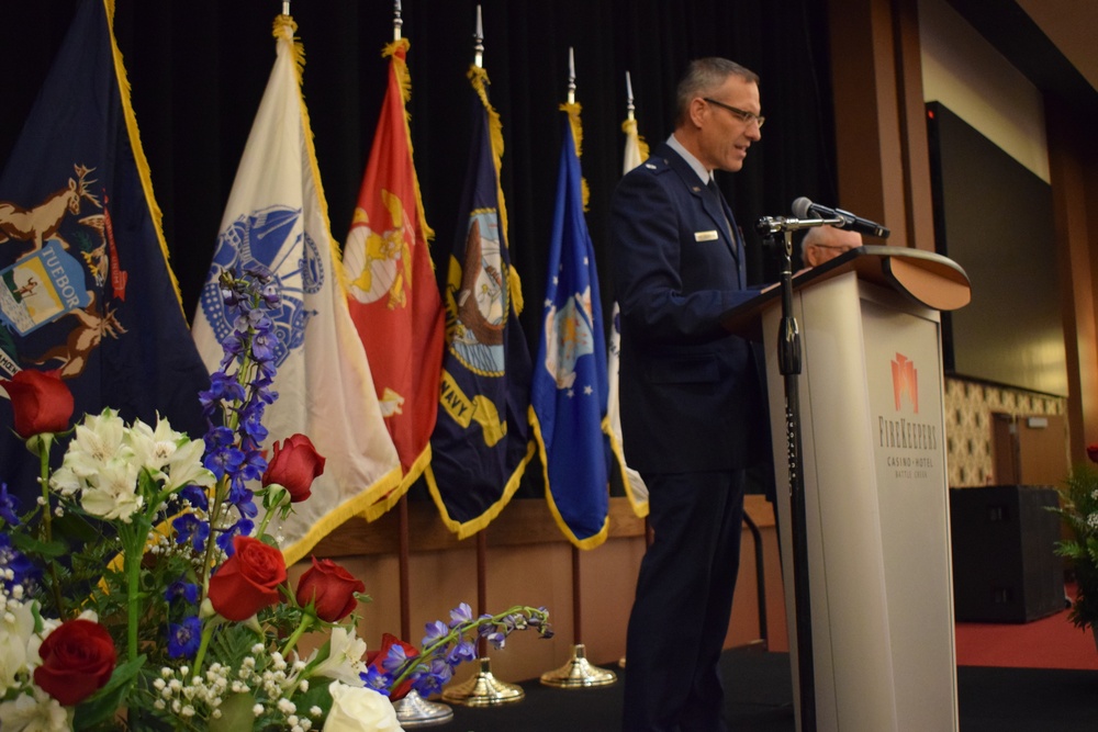 Local servicemembers, longstanding partnerships honored at Battle Creek Chamber of Commerce Military Appreciation Luncheon