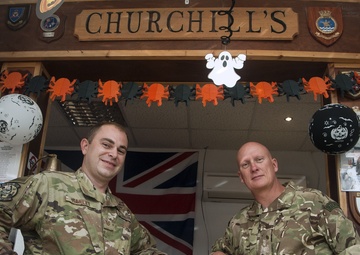 U.S., RAF Airmen partner to renovate club