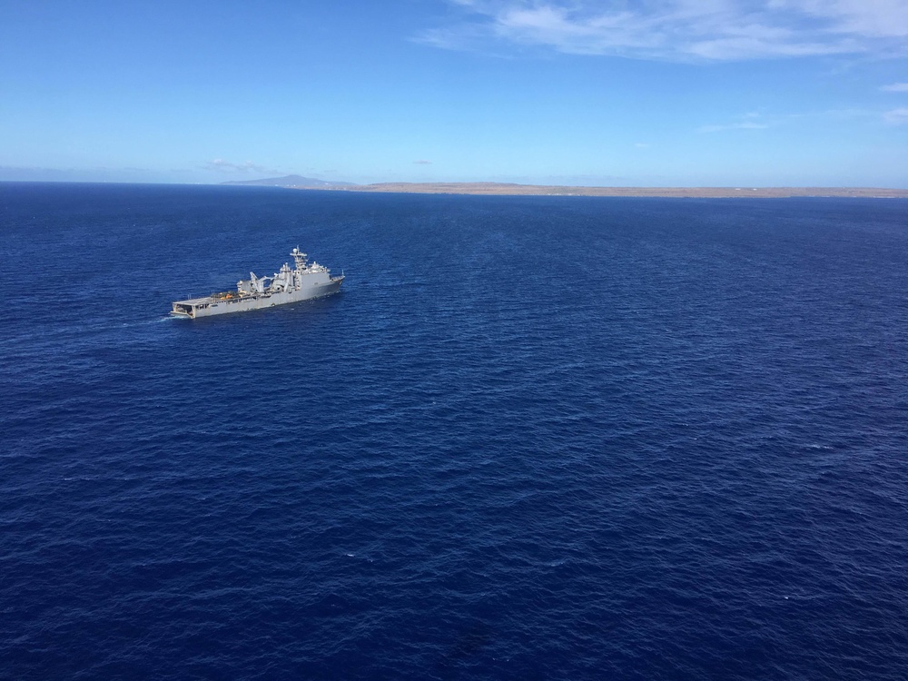 USS Ashland (LSD 48) offloads Combat Logistics Battalion 31 at Tinian