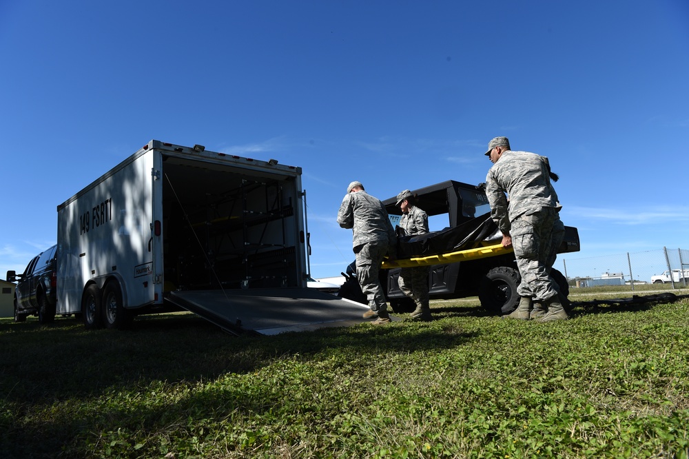 149th Medical Squadron Emergency Response Training