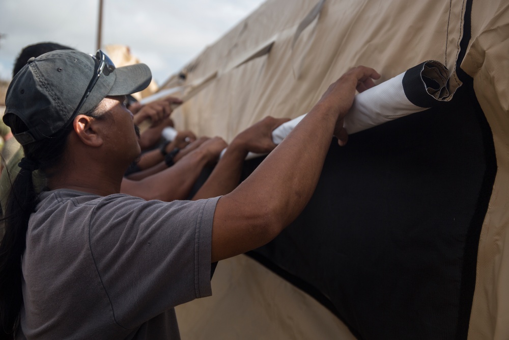 31st MEU Marines help save pre-K playground after Yutu