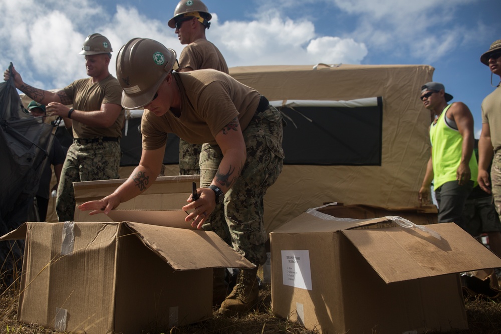 31st MEU Marines help save pre-K playground after Yutu