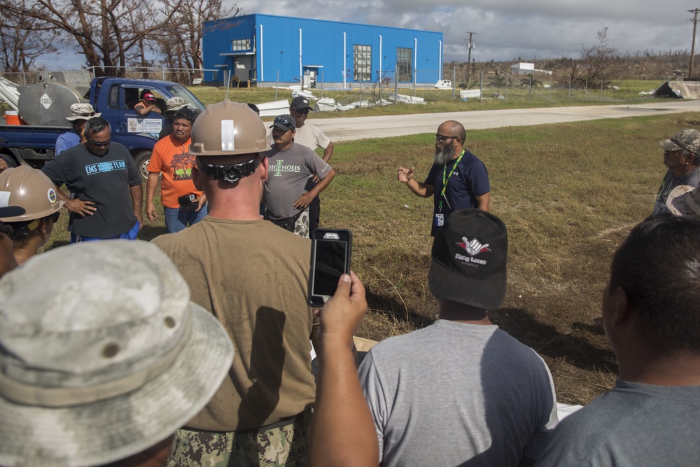 31st MEU Marines help save pre-K playground after Yutu