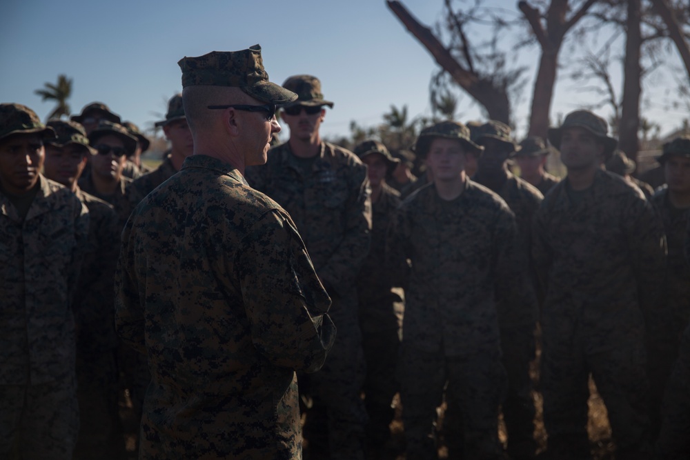 31st MEU, CLB-31 Marines continue progress during Yutu relief efforts after arrival of the Ashland