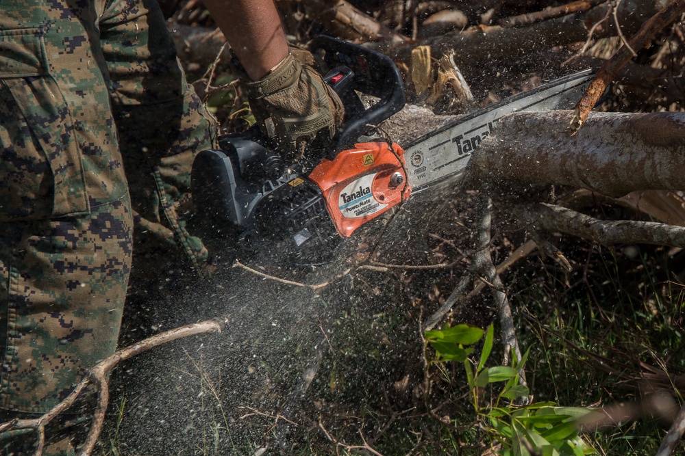 31st MEU, CLB-31 Marines continue progress during Yutu relief efforts after arrival of the Ashland