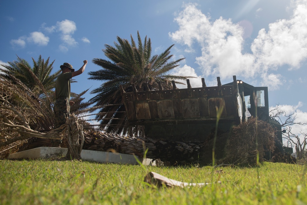 31st MEU, CLB-31 Marines continue progress during Yutu relief efforts after arrival of the Ashland