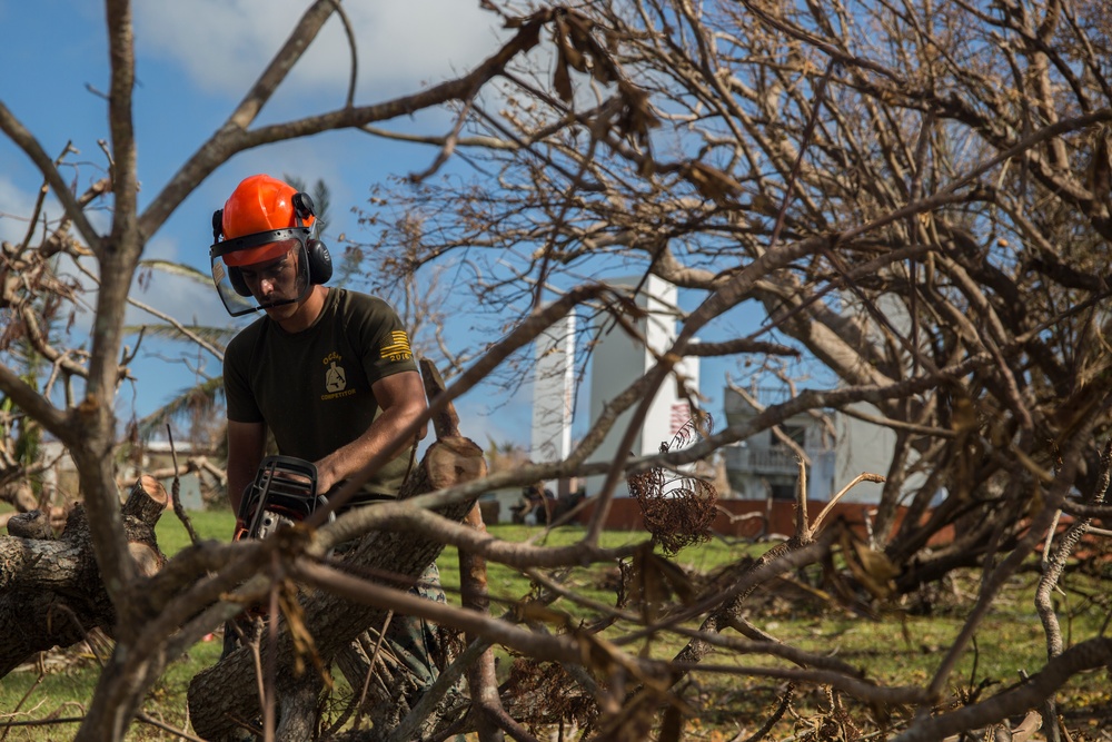 31st MEU, CLB-31 Marines continue progress during Yutu relief efforts after arrival of the Ashland