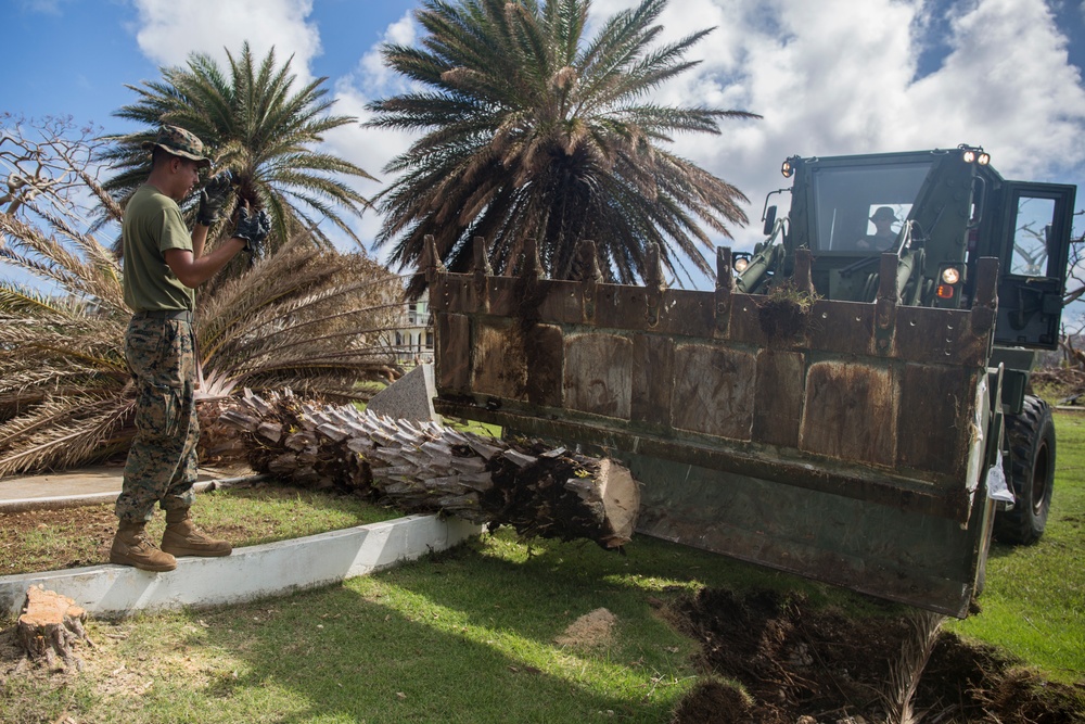 31st MEU, CLB-31 Marines continue progress during Yutu relief efforts after arrival of the Ashland