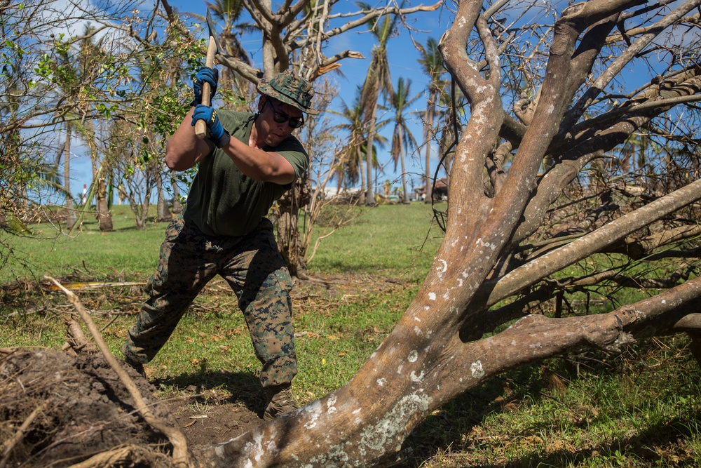 31st MEU, CLB-31 Marines continue progress during Yutu relief efforts after arrival of the Ashland