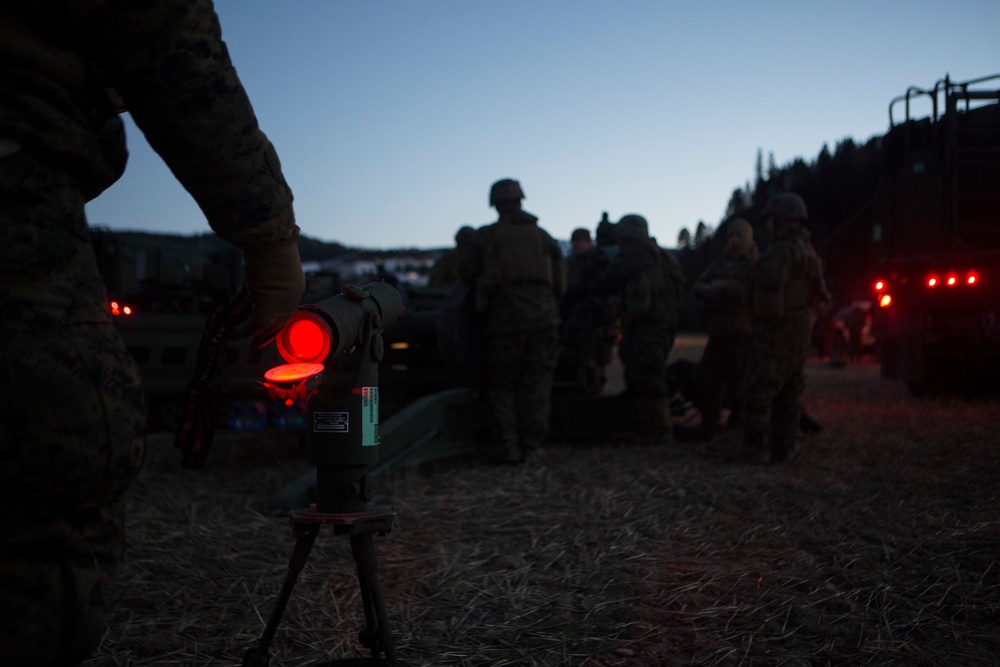 Echo Battery conducts a convoy during Exercise Trident Juncture 18