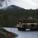 Abrams tanks roll down Norwegian streets