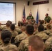 Soldiers and CBP Officers and Agents attend Joint Reception, Staging, Onward Movement, and Integration (JRSOI) Briefing