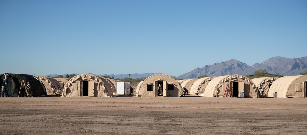 Temporary military housing for military personnel