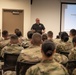 Soldiers and CBP Officers and Agents attend Joint Reception, Staging, Onward Movement, and Integration (JRSOI) Briefing