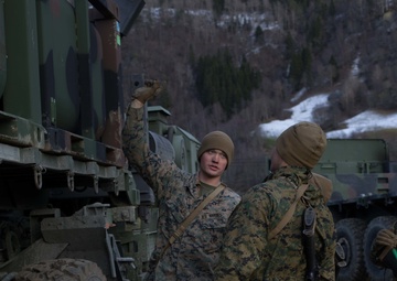 Combat Logistics Battalion 2 Marines Load a Convoy to Resupply 2nd Marine Division
