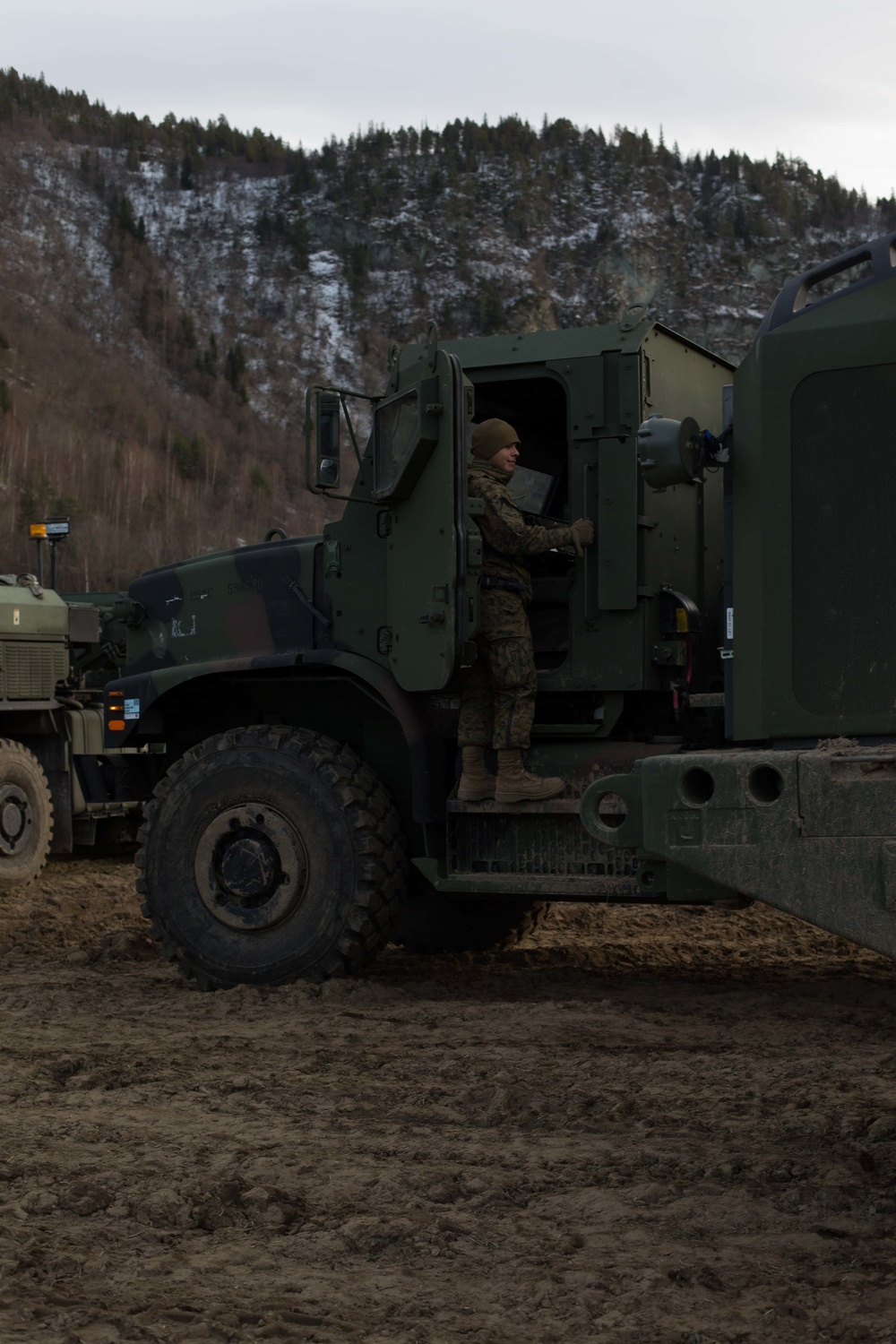 Combat Logistics Battalion 2 Marines Load a Convoy to Resupply 2nd Marine Division