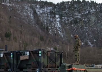 Combat Logistics Battalion 2 Marines Load a Convoy to Resupply 2nd Marine Division