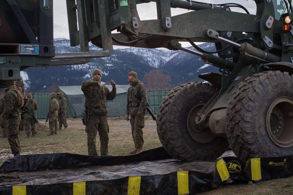 Combat Logistics Battalion 2 Marines Load a Convoy to Resupply 2nd Marine Division