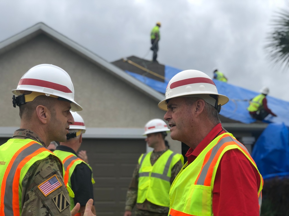 USACE Leadership Visit Operation Blue Room in Florida