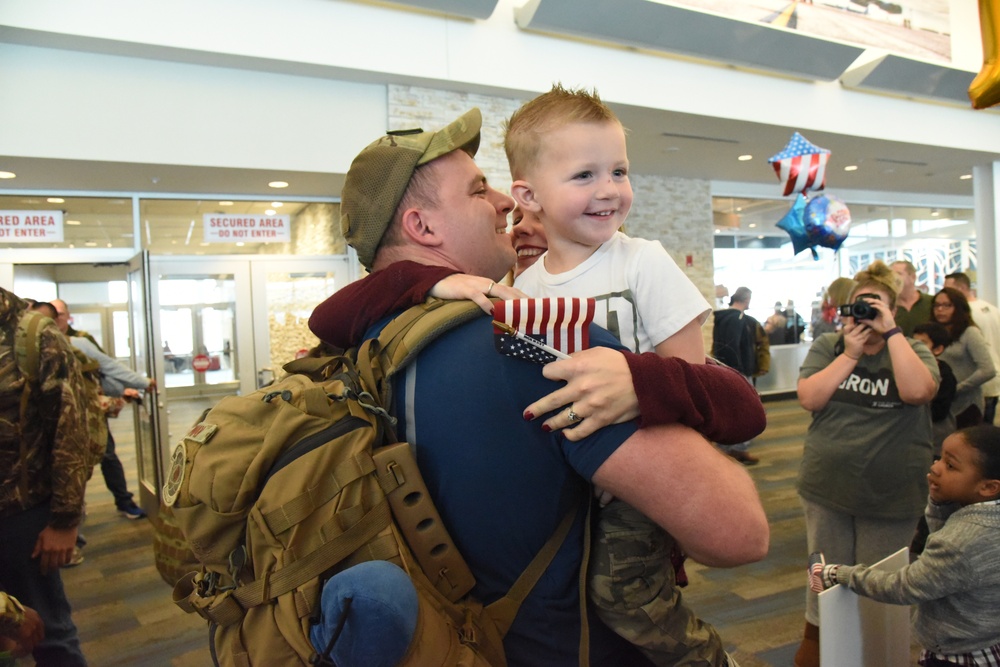 219th Security Forces members return from deployment