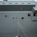 GHWB Sailors Handle Lines for HMS Elizabeth Port Call