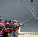 GHWB Sailors Handle Lines for HMS Elizabeth Port Call