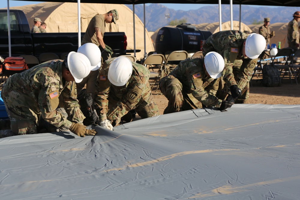 Soldiers &amp; Airmen Build-Up D-M Tent City