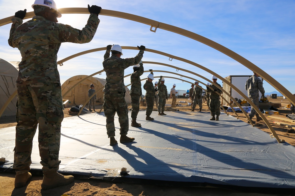 Soldiers &amp; Airmen Build-Up D-M Tent City