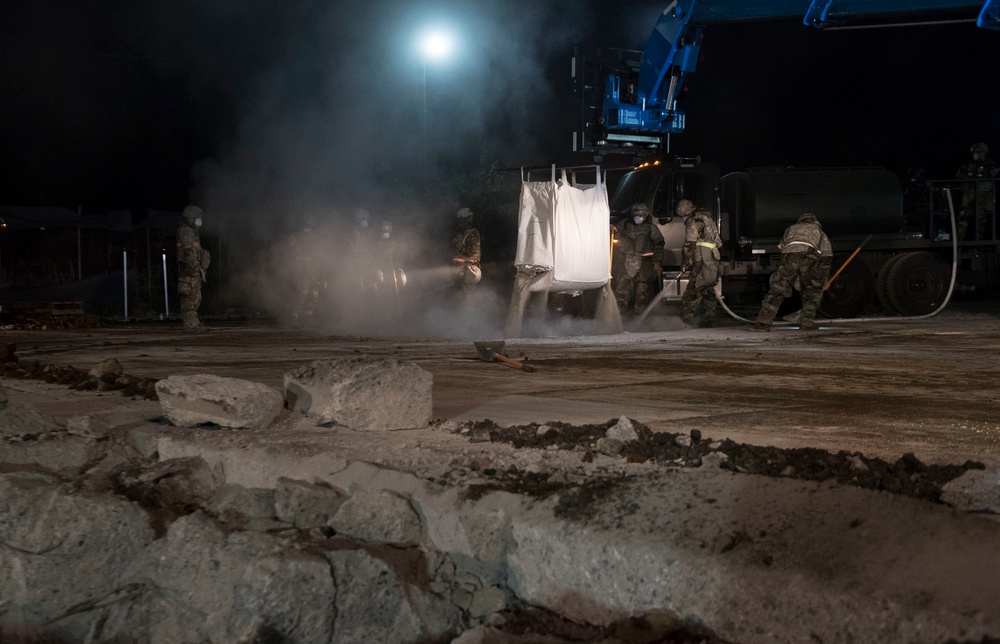 374 CES Train on Rapid Airfield Damage Repair