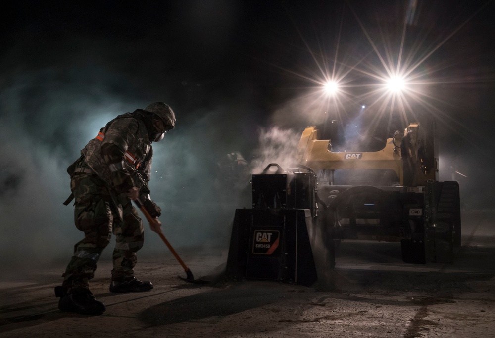374 CES Train on Rapid Airfield Damage Repair