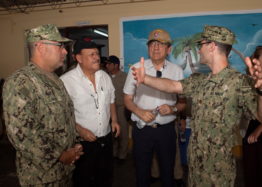 USNS Comfort Hosts Jorge Castillo, Chairman of Defense of Peru