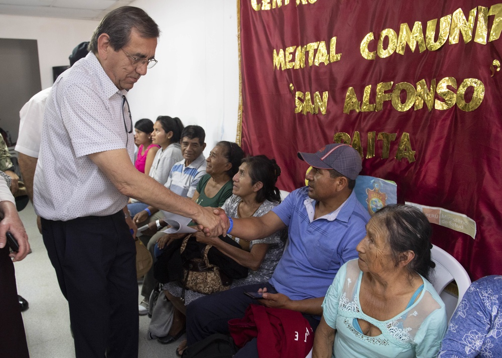 USNS Comfort Hosts Jorge Castillo, Chairman of Defense of Peru