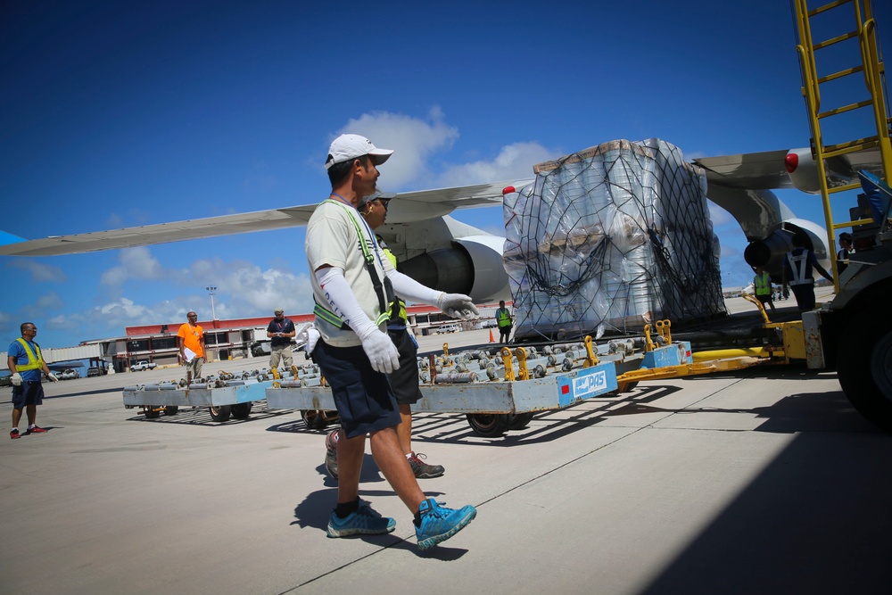 Guam Army National Guard and Red Horse Land on Saipan