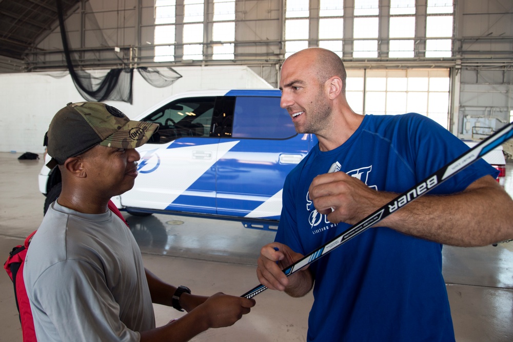 Hangar turned hockey rink: Tampa Bay Lightning, MacDill service members  play hockey > MacDill Air Force Base > News