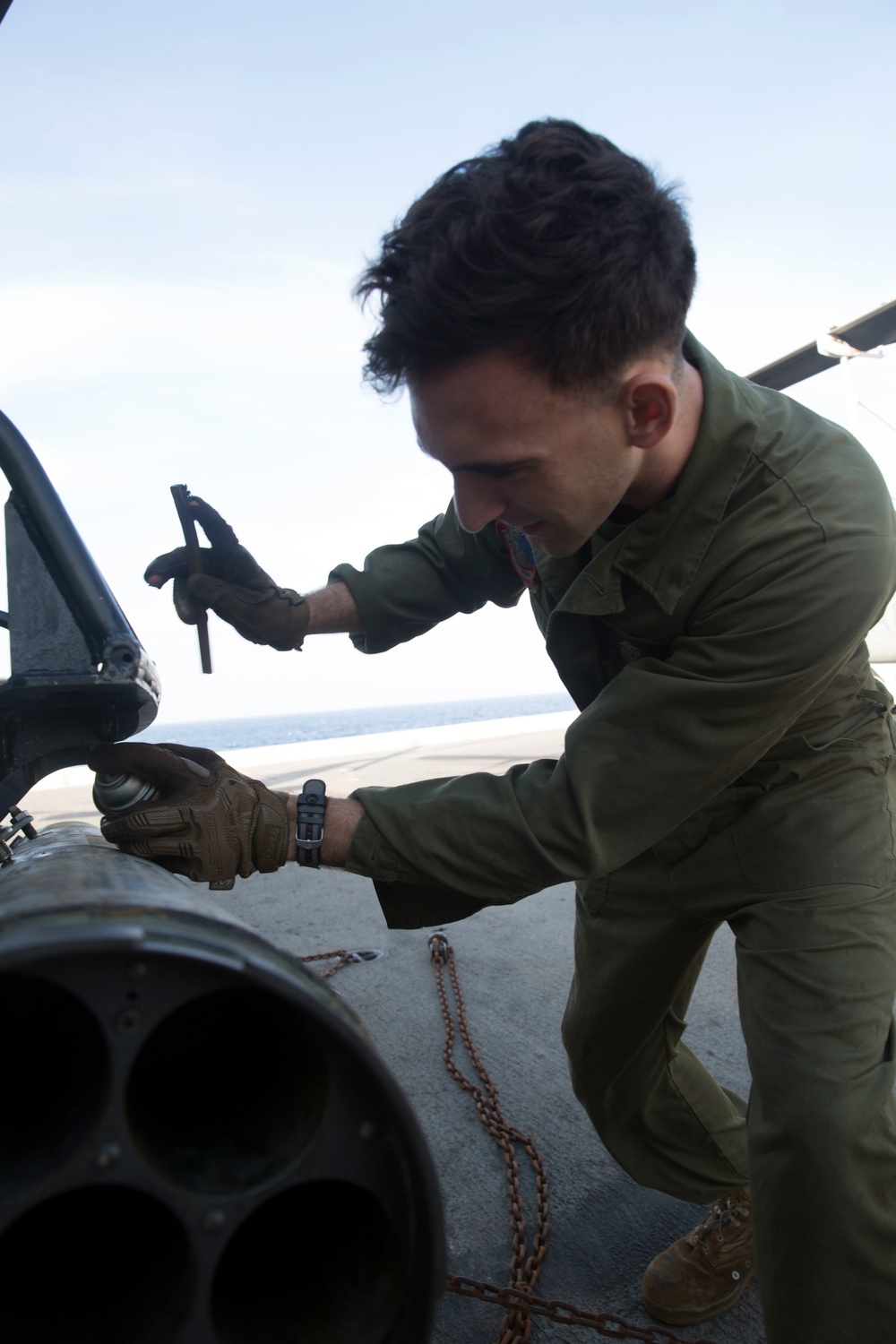 USS Anchorage Aircraft Maintenance