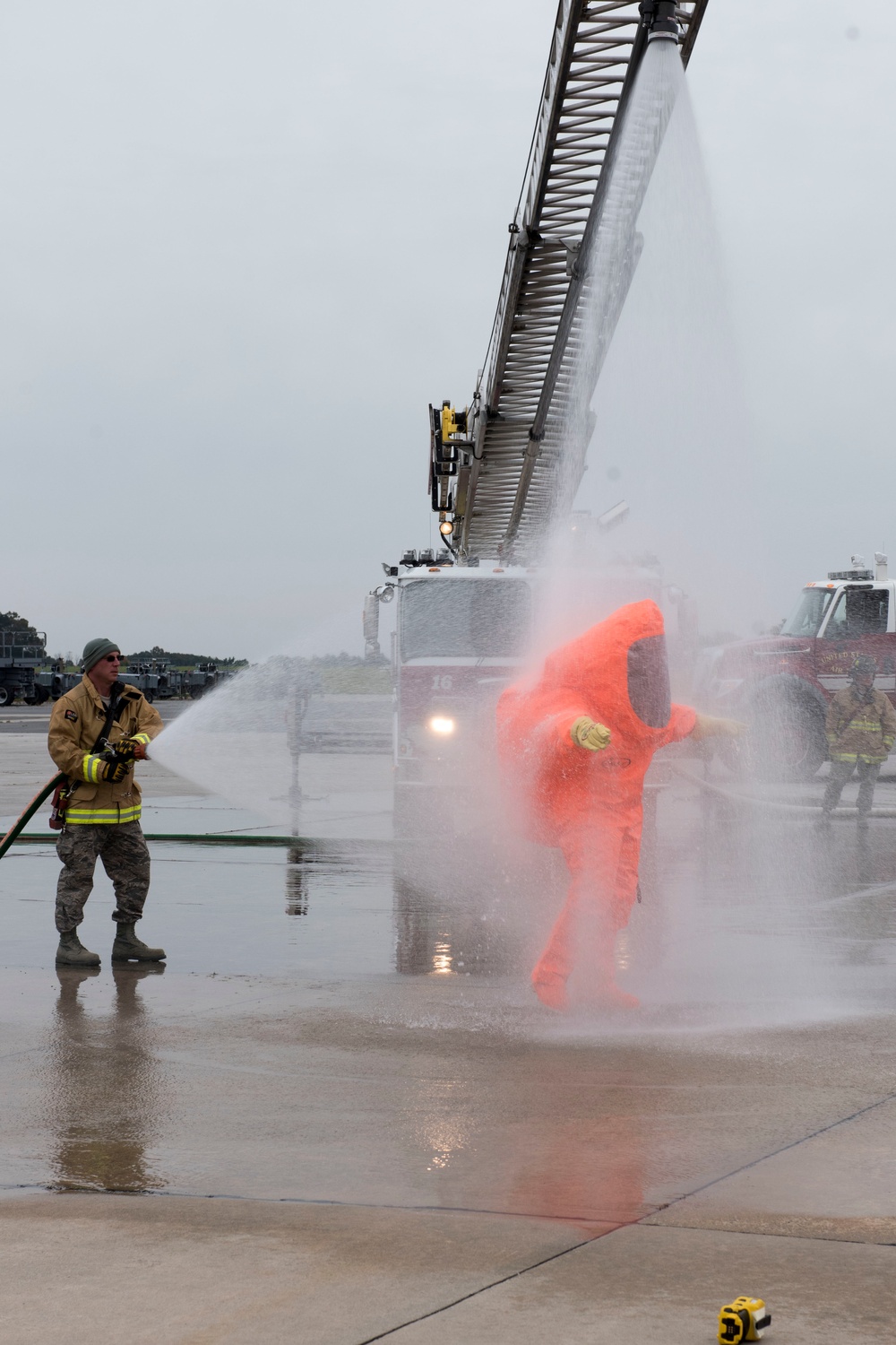 Hazardous material exercise conducted at wing
