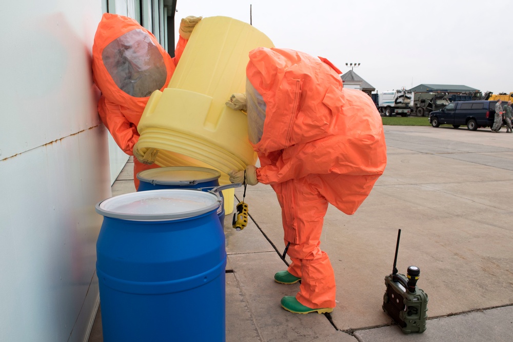 Hazardous material exercise conducted at wing