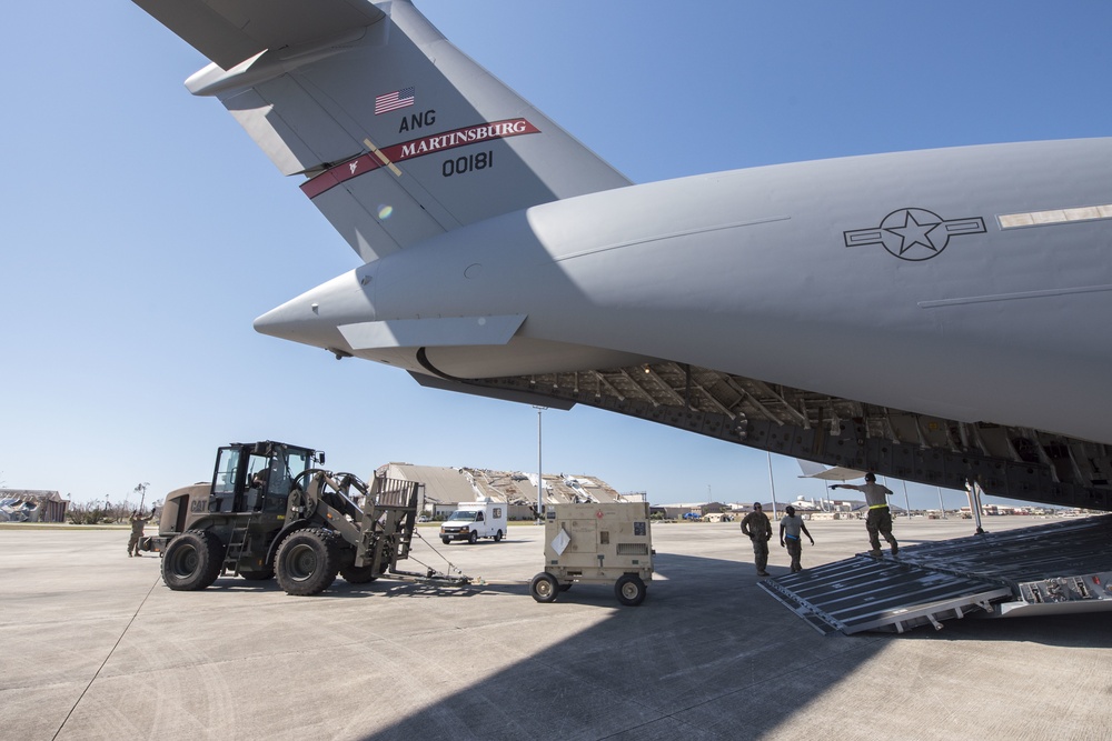 167th delivers recovery equipment to Florida