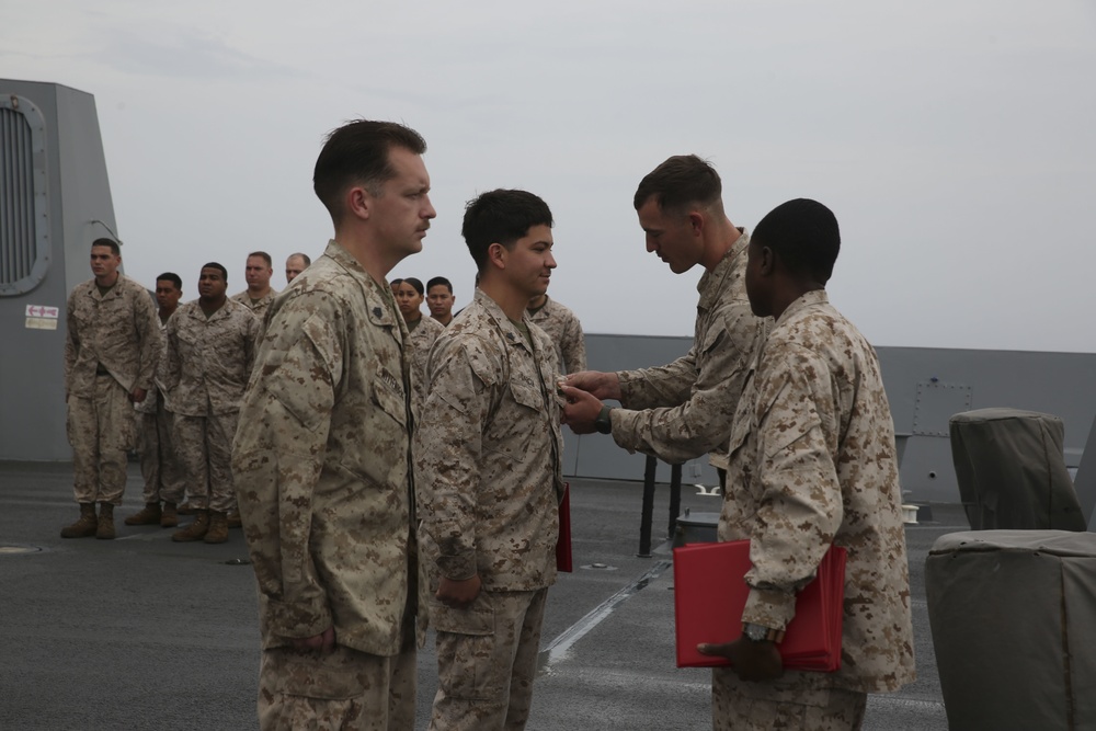 USS Anchorage Promotions and Awards