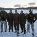 Norwegian Commander Pins U.S. Marine To The Rank Of Sergeant