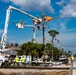 Linesmen Work To Restore Power After Hurricane Michael