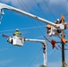 Linesmen Work To Restore Power After Hurricane Michael
