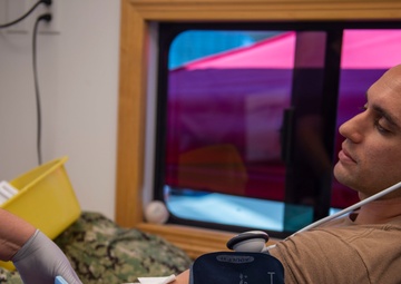 Sailors Donate Blood at Naval Air Station North Island