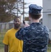 Sailor endures oleoresin capsicum spray during routine training