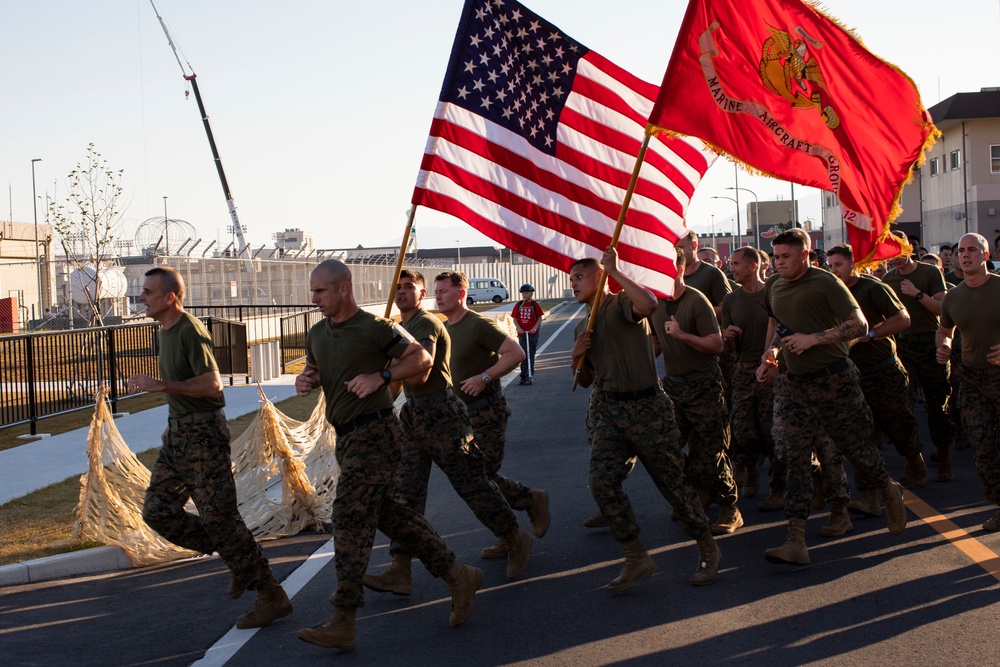 Marine Aircraft Group 12 conducts Marine Corps birthday run