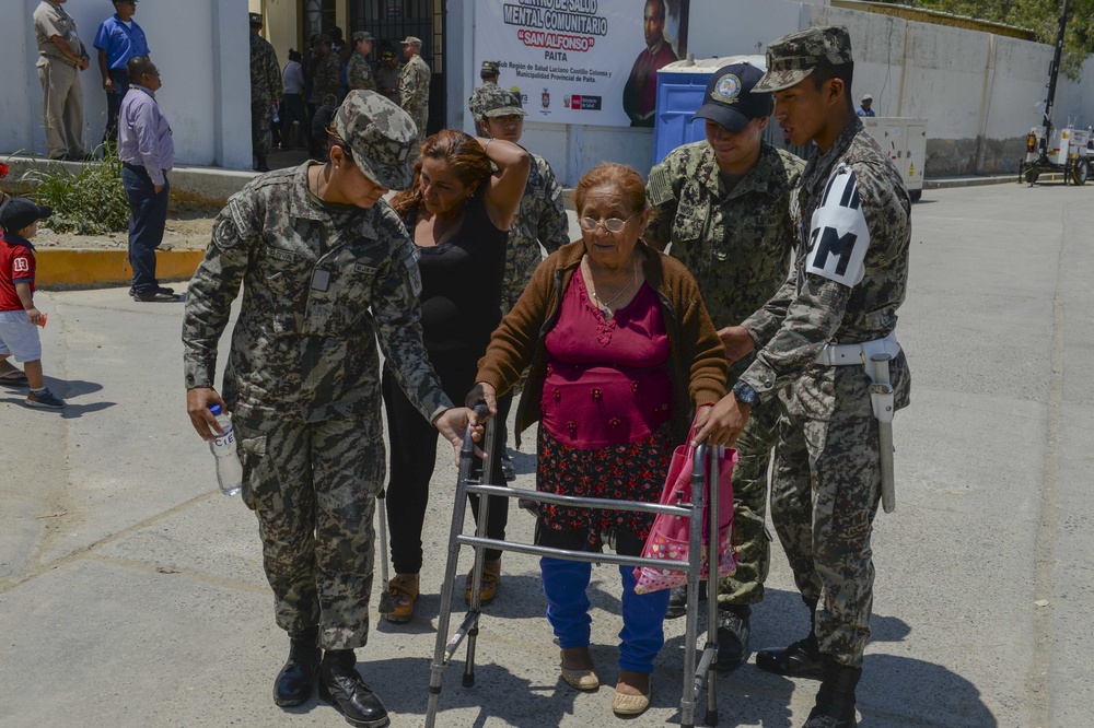 USNS Comfort Host Peruvian Leaders for a Donation Ceremony at Land Based Medical Sites in Peru USNS Comfort Host Peruvian Leaders for a Donation Ceremony at Land Based Medical Sites in Peru