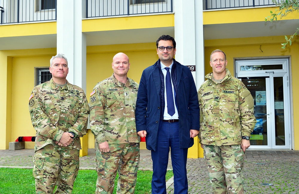 The Mayor of  Vicenza visited Caserma Ederle, Vicenza, Italy