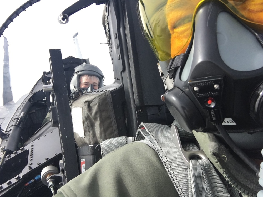 U.S. Secretary of the Air Force flies with 173rd Fighter Wing