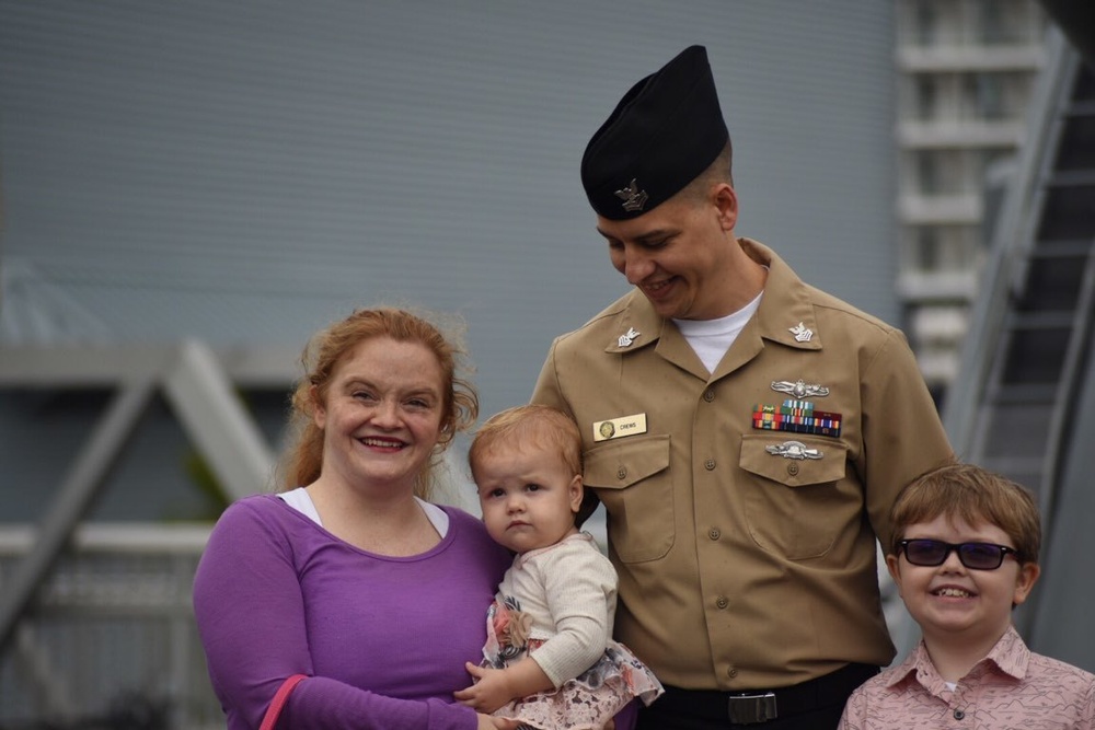 Naval Museum hosts a re-enlistment ceremony