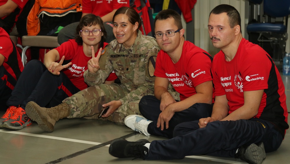 U.S. Army Soldiers Host Special Olympians of Romania